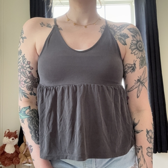 American Eagle Baby Doll Flowy Tank Top - Picture 2 of 5